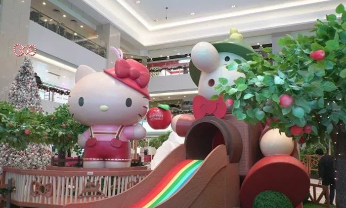 Hello Kitty攜手Müllerchen萌爆登場(chǎng)，刷新圣誕美陳新體驗(yàn)